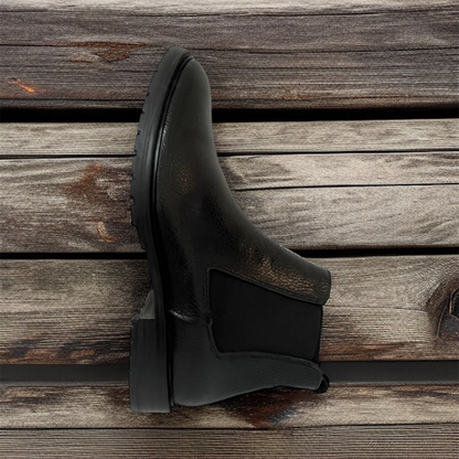 Bota Chelsea Harry Flotter black corte de piel modelo 400sa