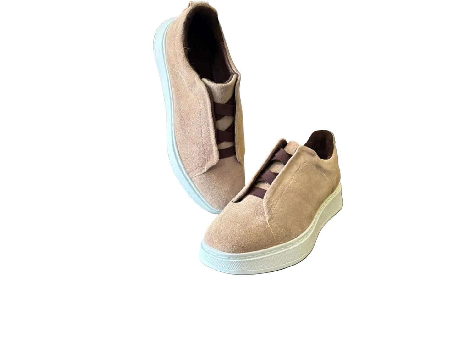 Sneakers Z sand gamuza corte piel Mod 1009SA