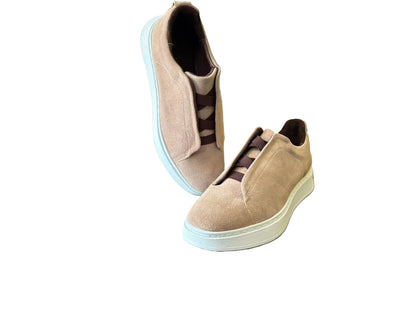 Sneakers Z sand gamuza corte piel Mod 1009SA