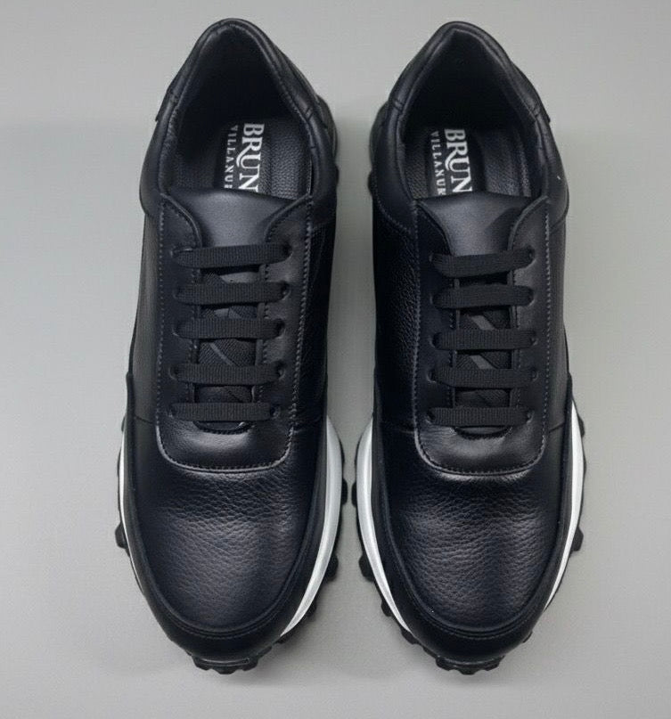 Sneakers con piel de venado y res + suela ultraligera de Eva Mod 20K