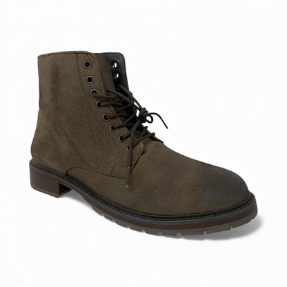 Bota casual Jhon de gamuza premium color camel modelo RCH-001