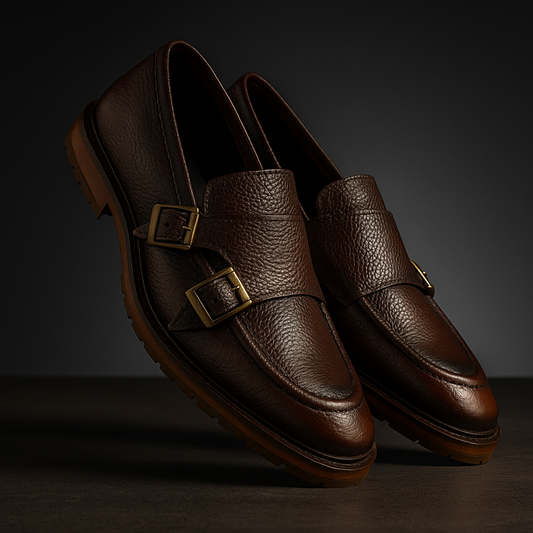 Monkstrap Floter cognac  Mod 7005