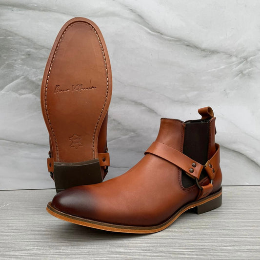 Arnés Chelsea Boots Wax smoked suela cocida Mod 400