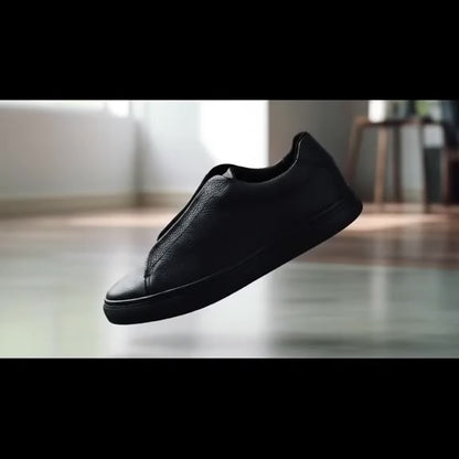 Sneakers Z all black corte piel Mod 1009