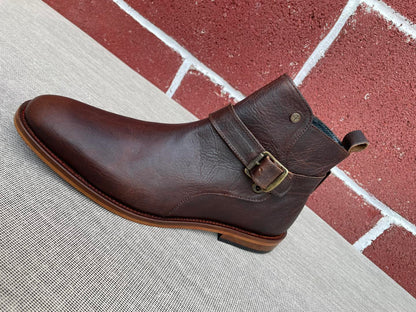 Bota Old Grasso Testa corte piel y  suela de cuero grabada calidad premium  Mod 213