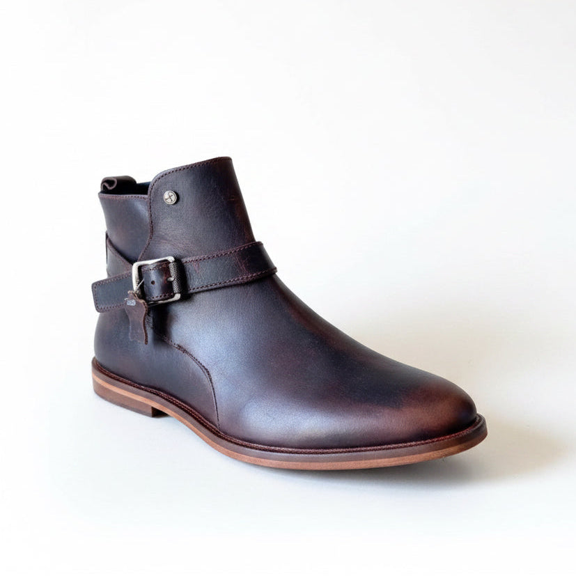 Bota Old Grasso Testa corte piel y  suela de cuero grabada calidad premium  Mod 213