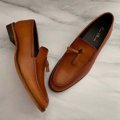Loafer honey wax brush piel y suela de cuero Mod 7018