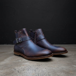 Bota Old Grasso Testa corte piel y  suela de cuero grabada calidad premium  Mod 213