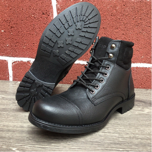 Bota de piel suela antiderrapante Mercer Negro 33904